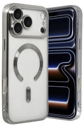 Apple iPhone 17 Pro Max Uyumlu Kross Magneticsafe Kapak - Gümüş