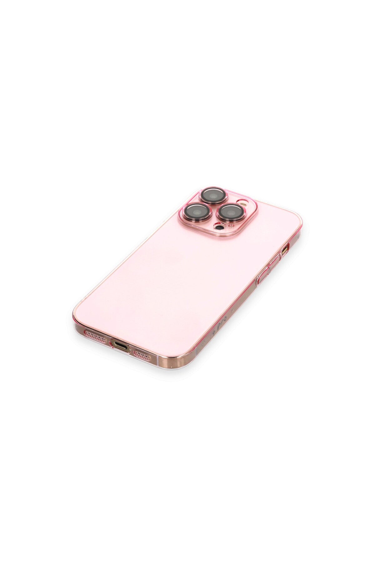 Apple iPhone 13 Pro Uyumlu Kılıf Armada Lensli Kapak - Rose Gold