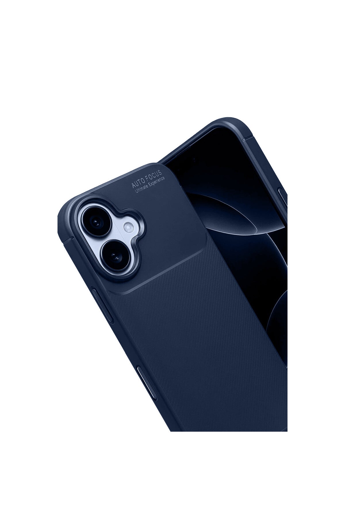 Apple iPhone 17 Uyumlu Auto Focus Karbon Kapak - Lacivert