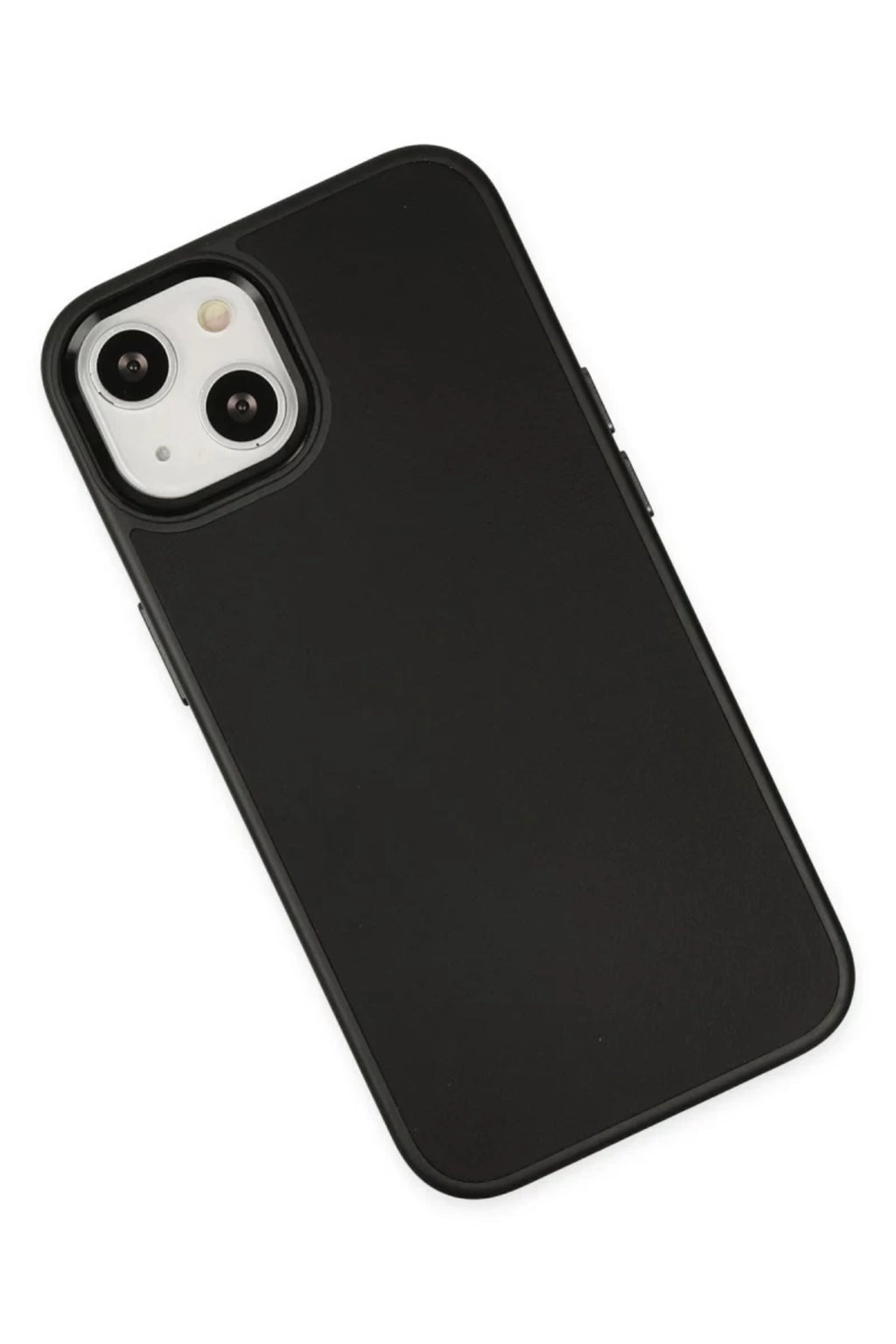 Apple iPhone 14 Plus Uyumlu Kılıf Asya Deri Silikon - Siyah