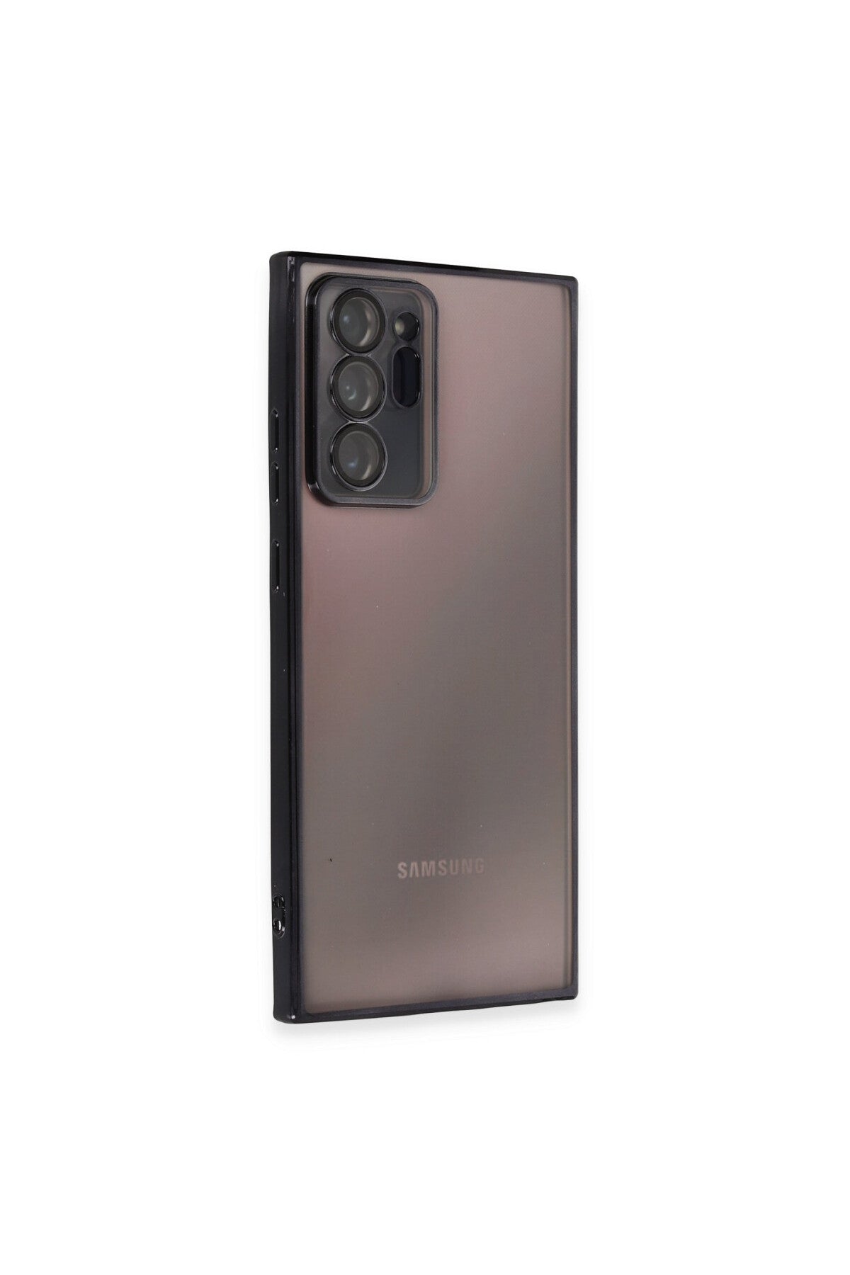 Samsung Galaxy Note 20 Ultra Uyumlu Kılıf Lensli Silikon - Siyah