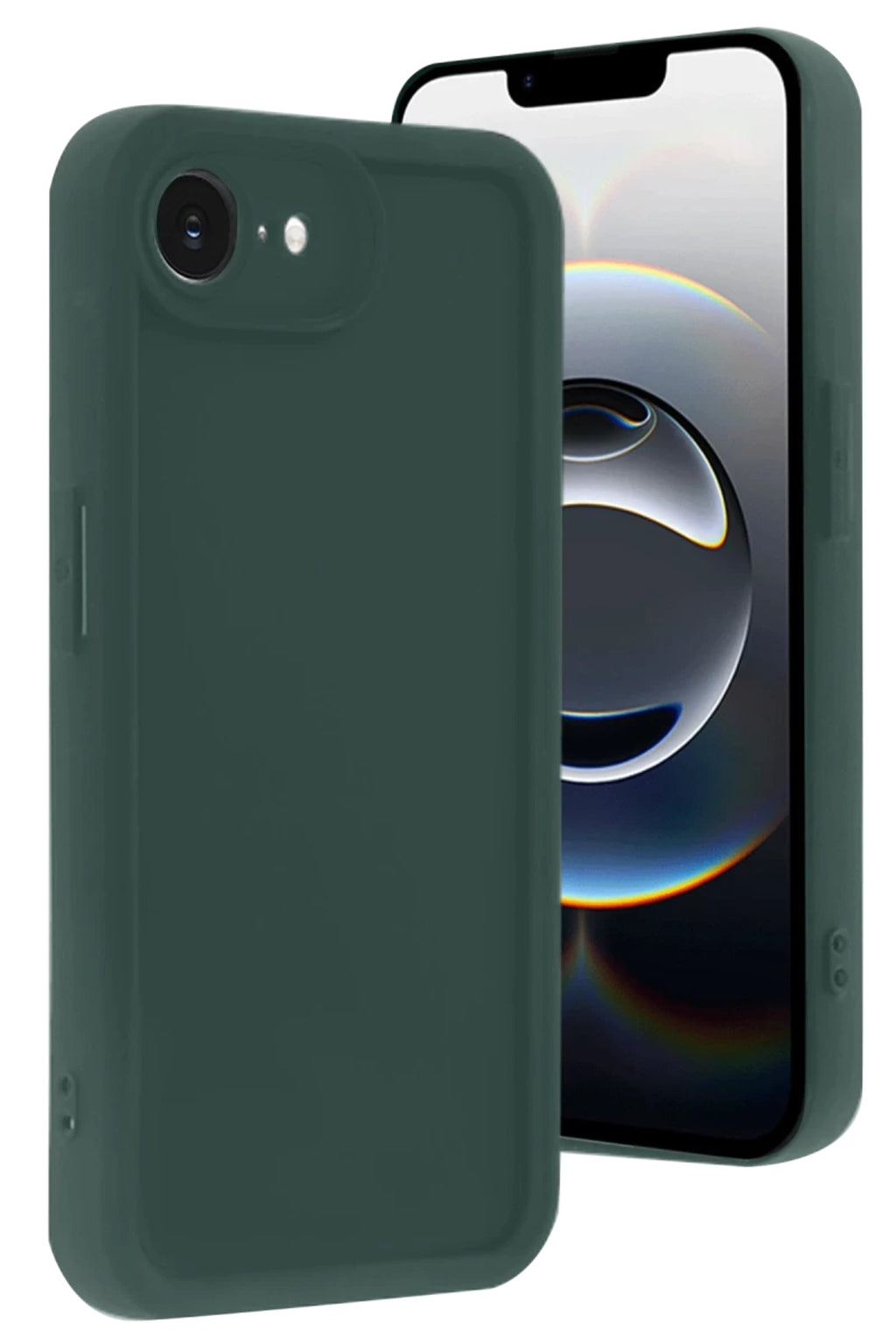 Apple iPhone 16E Uyumlu Kılıf Viera Silikon - Koyu Yeşil