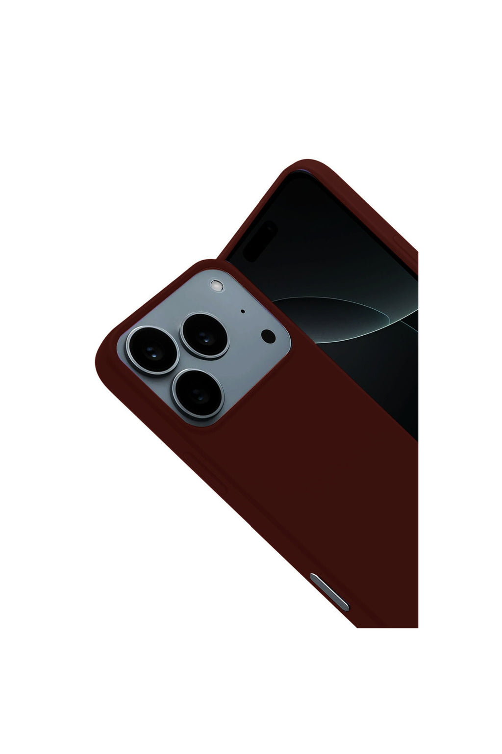 Apple iPhone 17 Pro Uyumlu Nano içi Kadife Silikon - Bordo