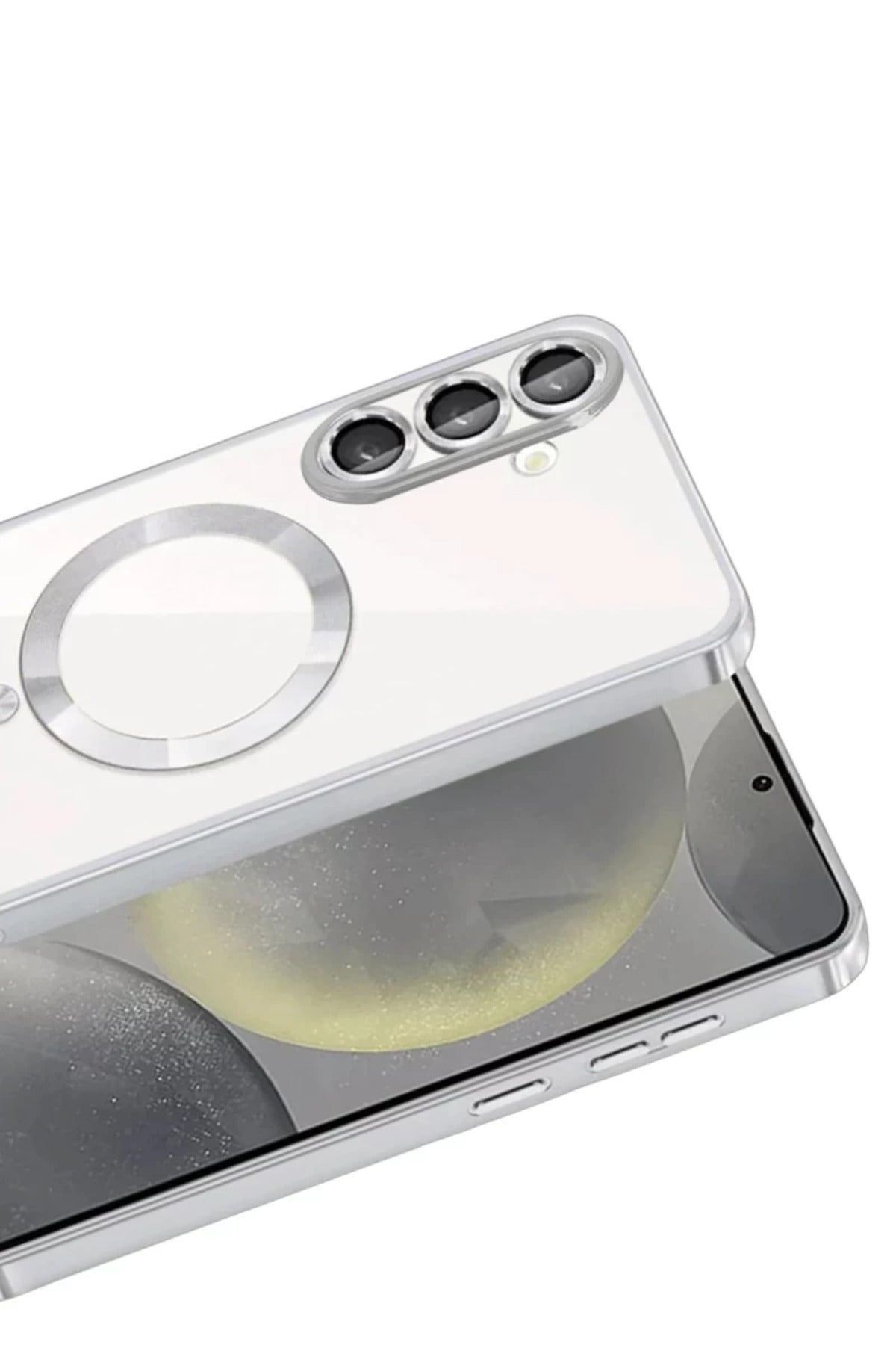 Samsung Galaxy A37 5G Uyumlu Kross Magneticsafe Kapak - Gümüş