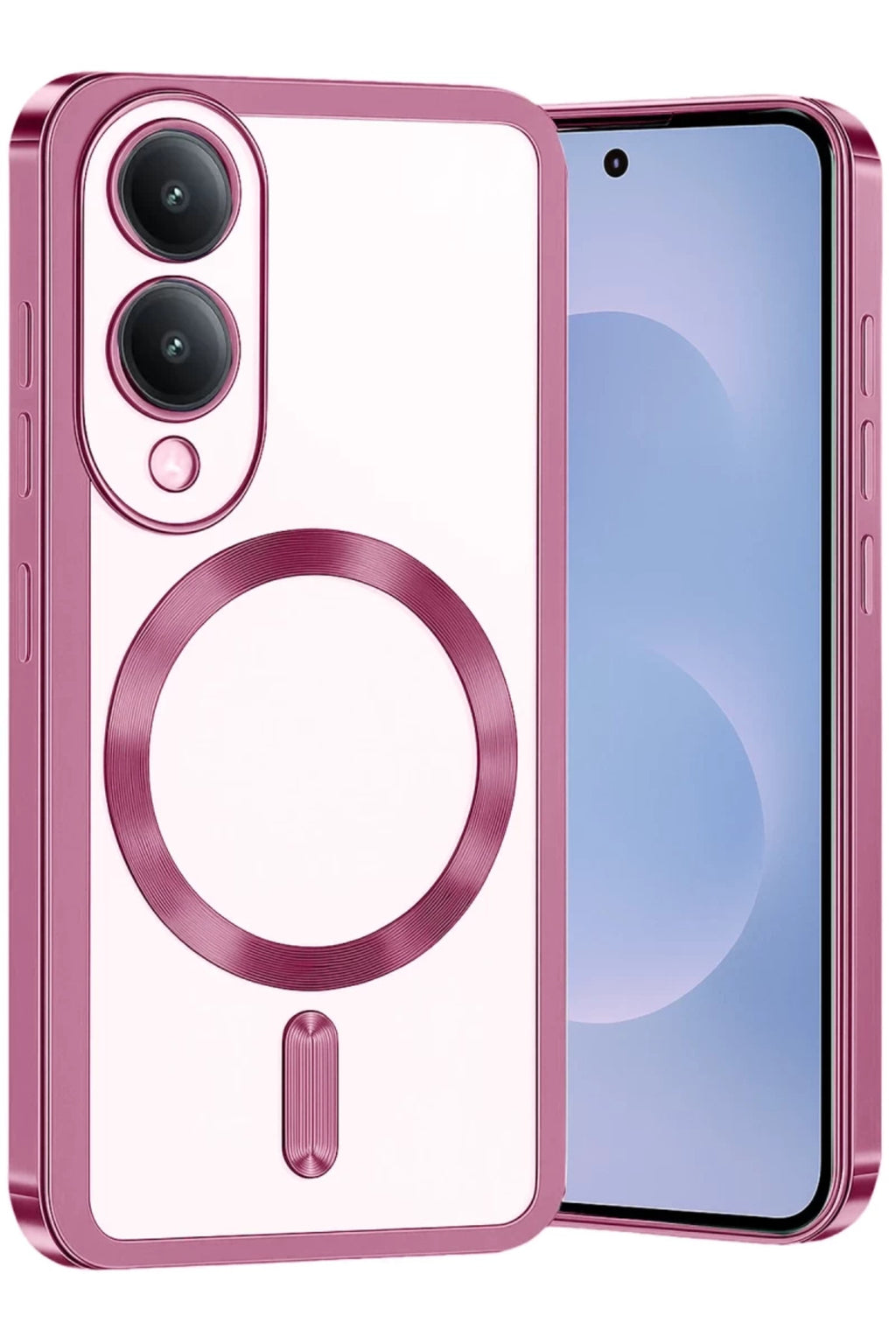 Samsung Galaxy S25 Uyumlu Edge Kross Magneticsafe Kapak - Rose
