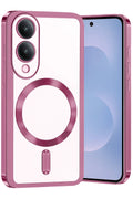 Samsung Galaxy S25 Uyumlu Edge Kross Magneticsafe Kapak - Rose