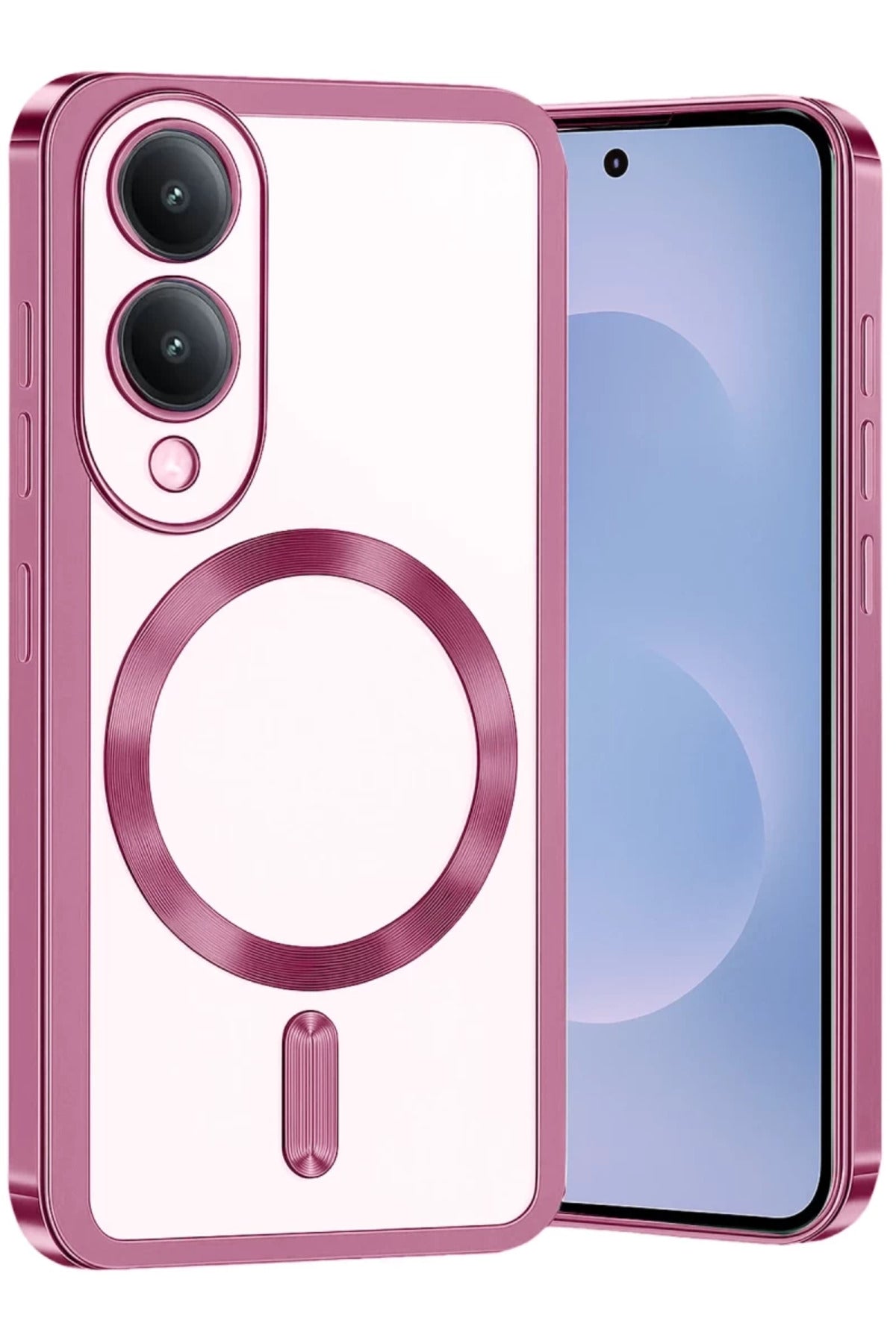 Samsung Galaxy S25 Uyumlu Edge Kross Magneticsafe Kapak - Rose