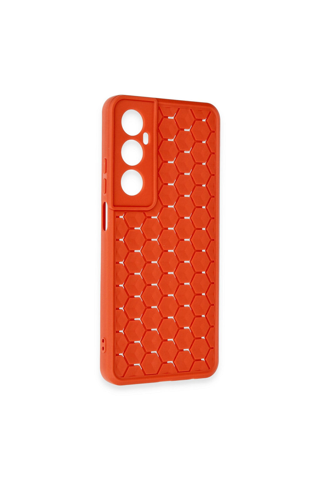 Realme C65 Uyumlu Kılıf Petek Silikon Kapak - Kırmızı
