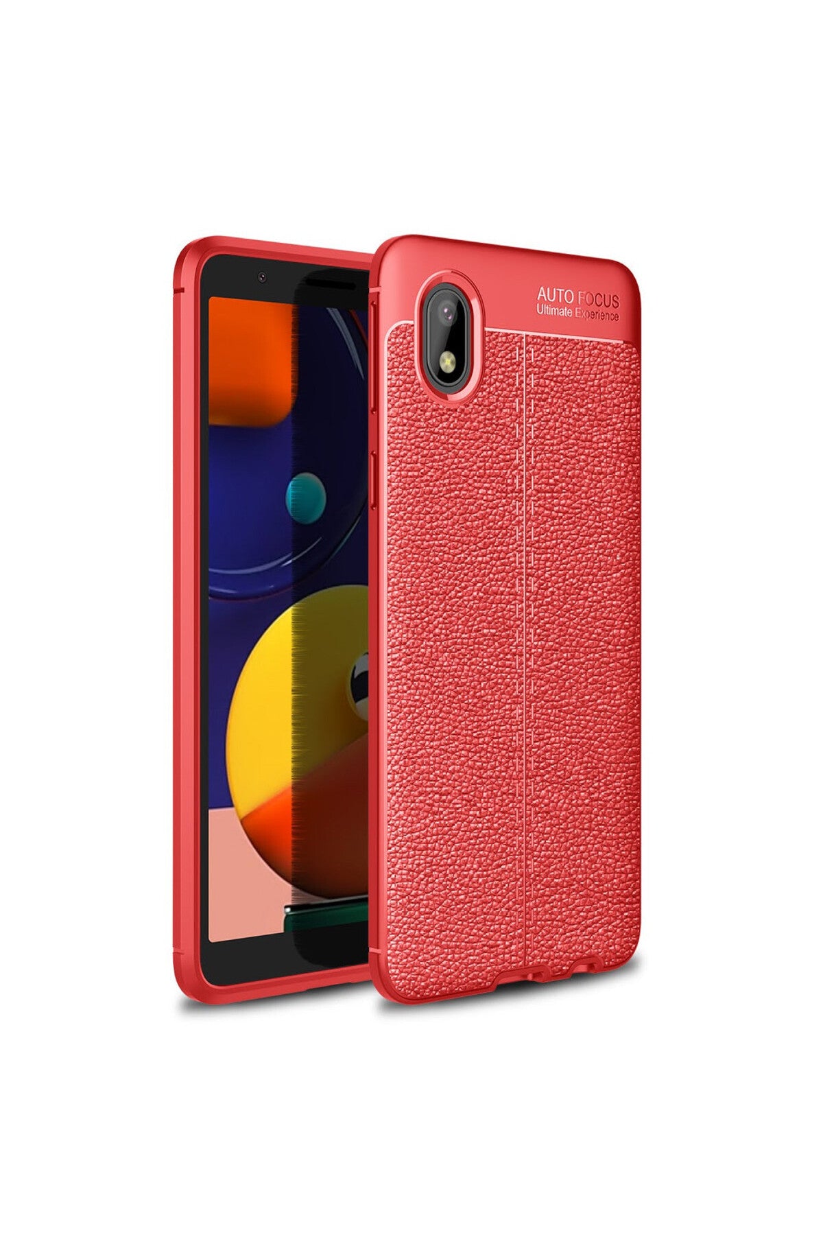 Samsung Galaxy A01 Core Uyumlu Kılıf Auto Focus Kapak - Kırmızı
