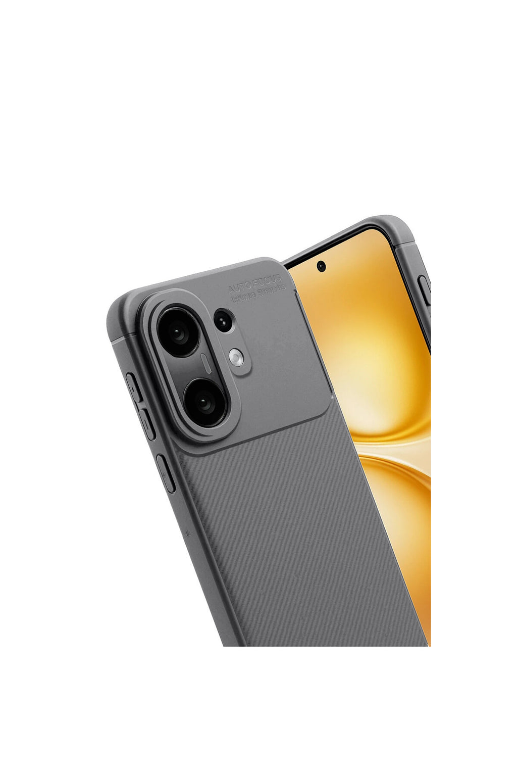 Vivo X200 FE Uyumlu Auto Focus Karbon Kapak -Gri