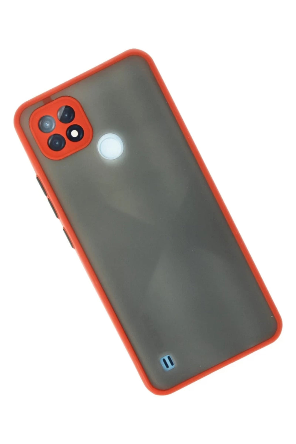 Realme C21 Uyumlu Kılıf Montreal Silikon Kapak - Kırmızı