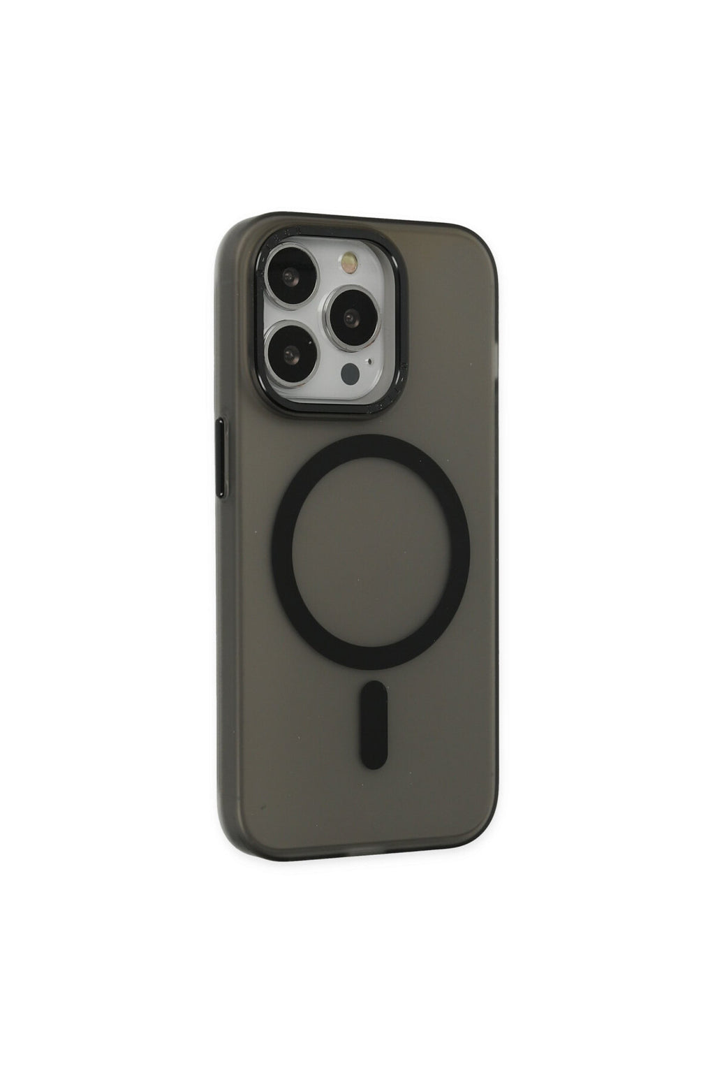 Apple iPhone 15 Pro Uyumlu Kılıf Lodos Magneticsafe Mat Kapak - Siyah