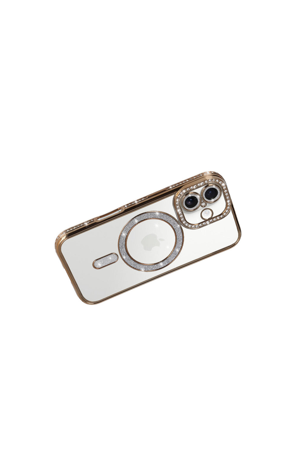 Apple iPhone 17 Uyumlu Joke Simli Magneticsafe Kılıf - Gold
