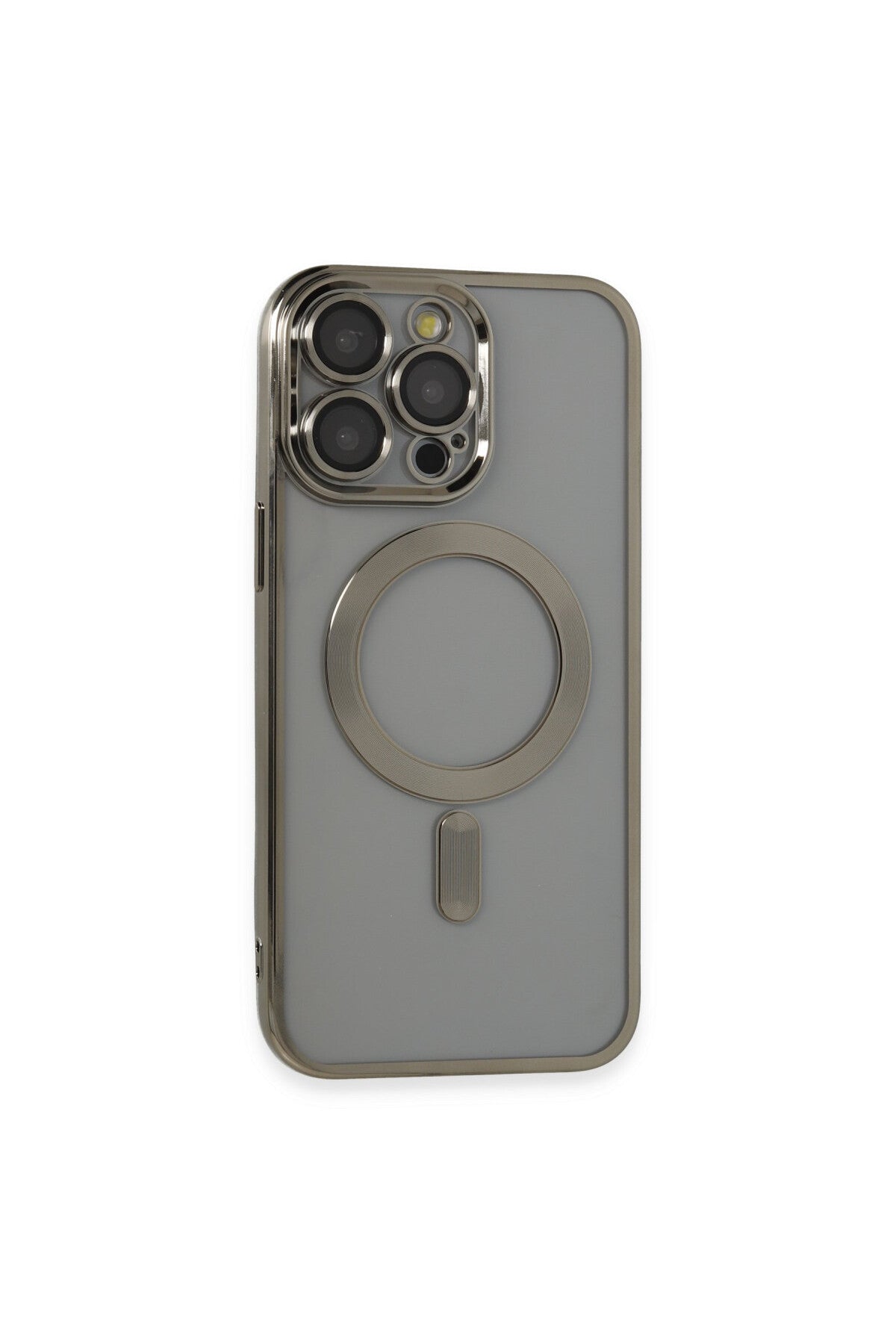 Apple iPhone 14 Pro Max Uyumlu Kılıf Kross Magneticsafe Kapak - Titan Gri