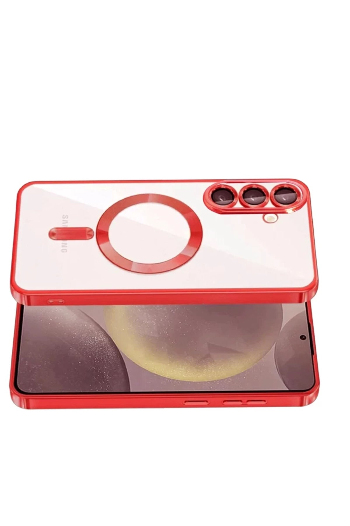 Samsung Galaxy S26 Plus Uyumlu Kross Magneticsafe Kapak - Kırmızı