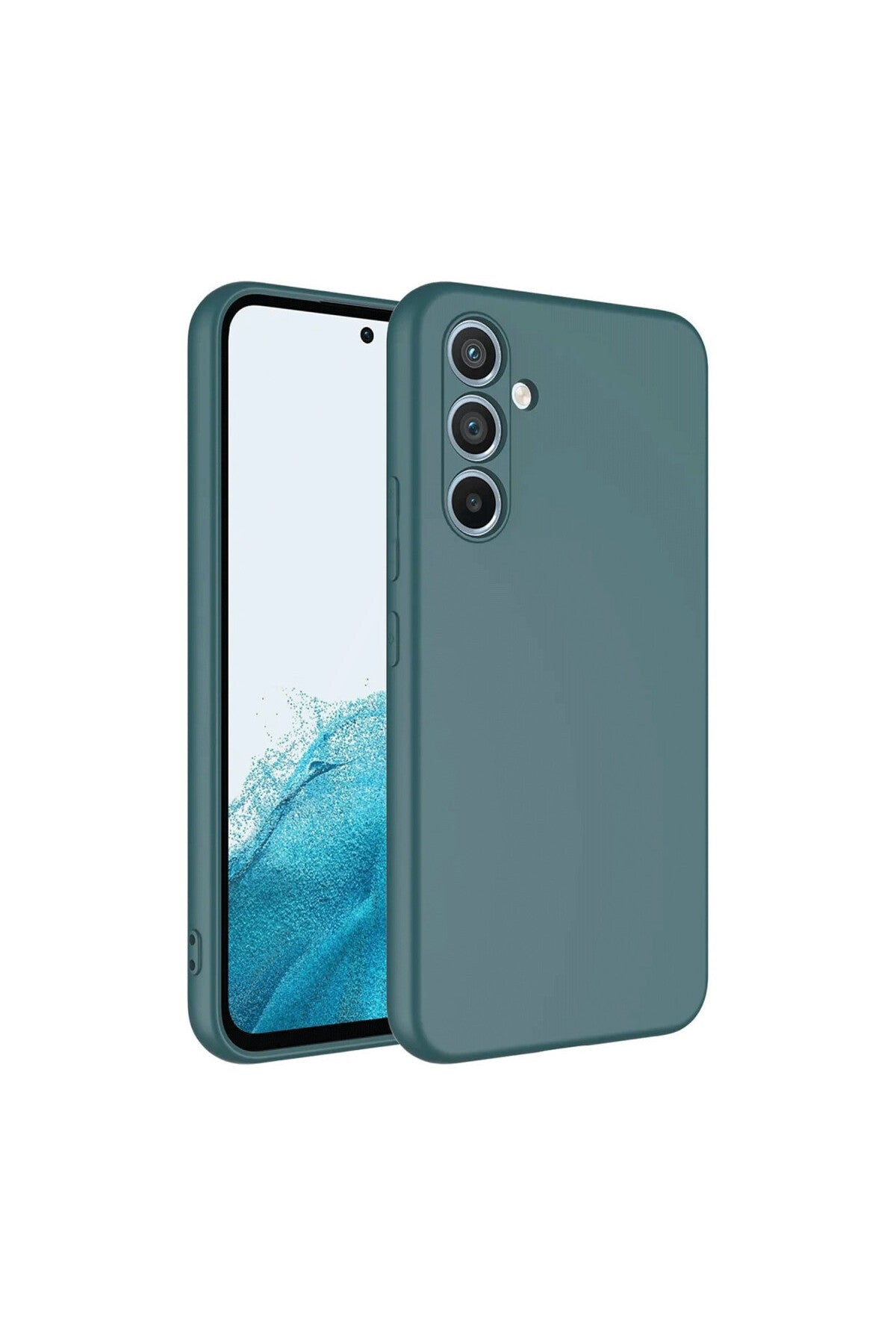 Samsung Galaxy A16 5G Uyumlu Kılıf First Silikon - Koyu Yeşil