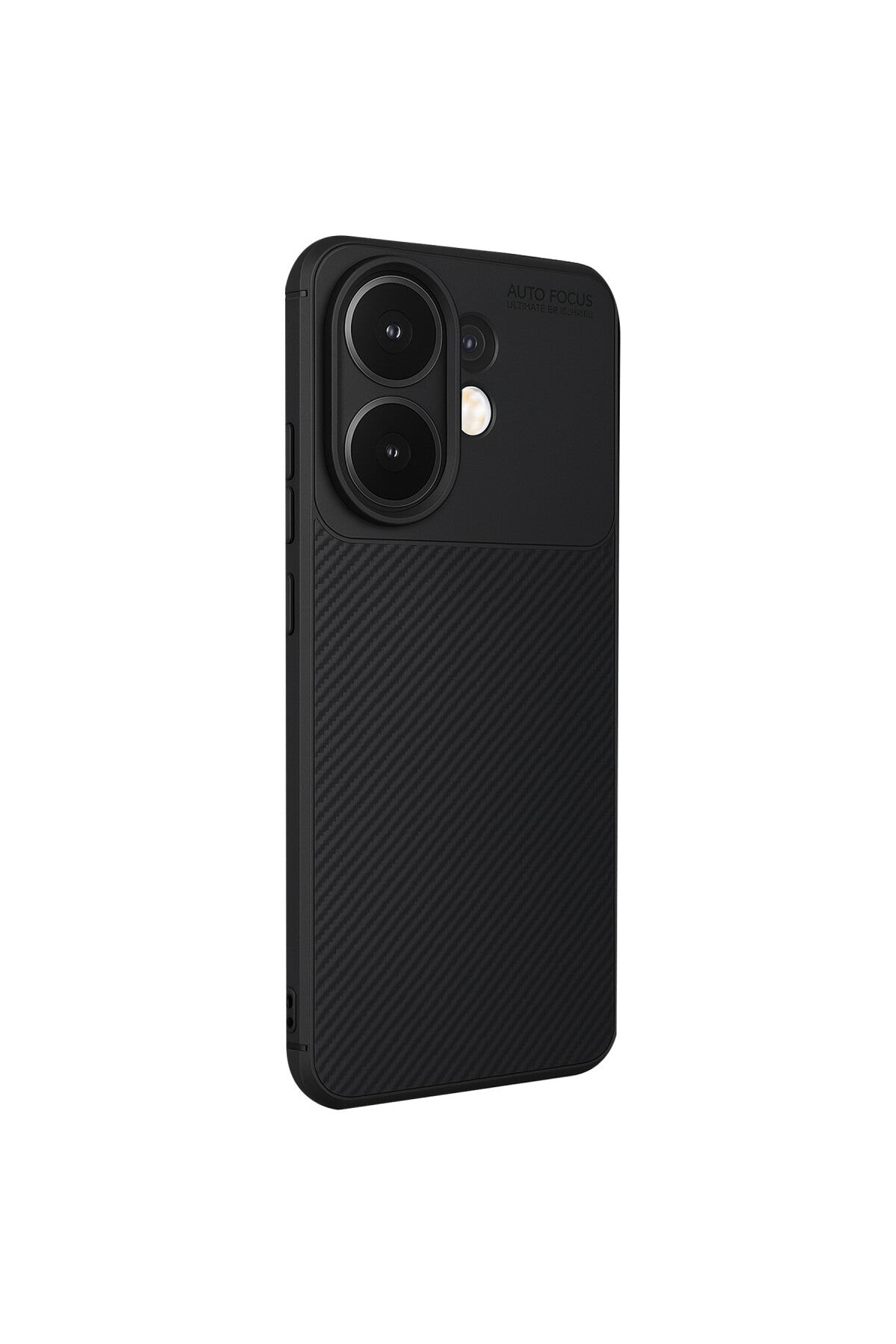 Vivo V60 5G Uyumlu Auto Focus Karbon Kapak - Siyah