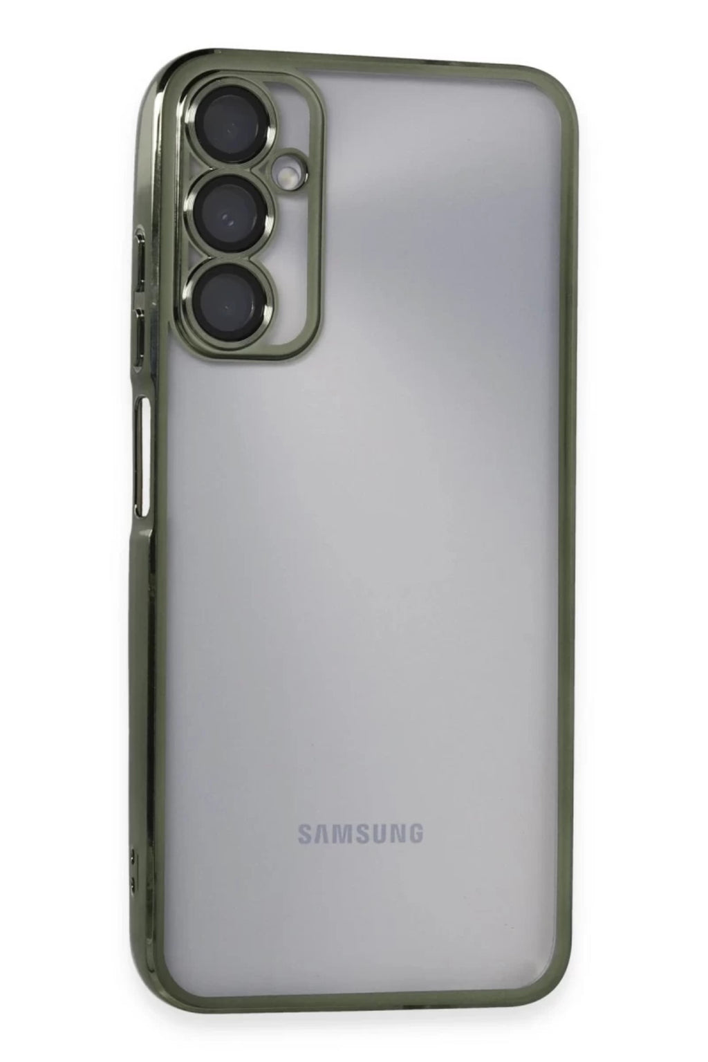 Samsung Galaxy A05S Uyumlu Kılıf Lensli Silikon - Yeşil
