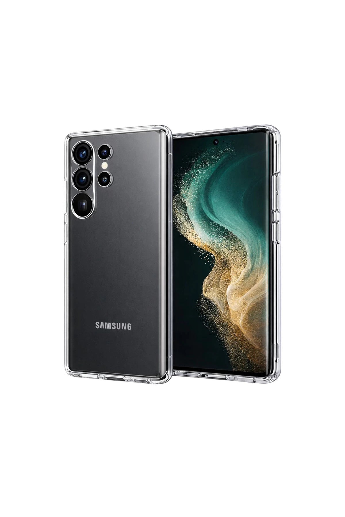 Samsung Galaxy S26 Ultra Uyumlu Lüx Şeffaf Silikon - Şeffaf