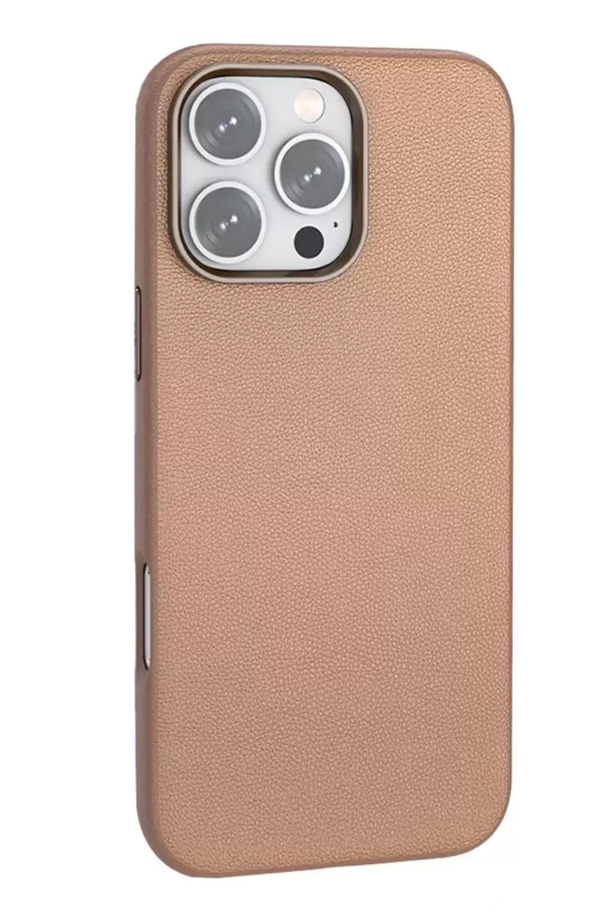 Joko Apple iPhone 16 Pro Max Uyumlu Wonder Deri Magsafe Kapak - Bronz