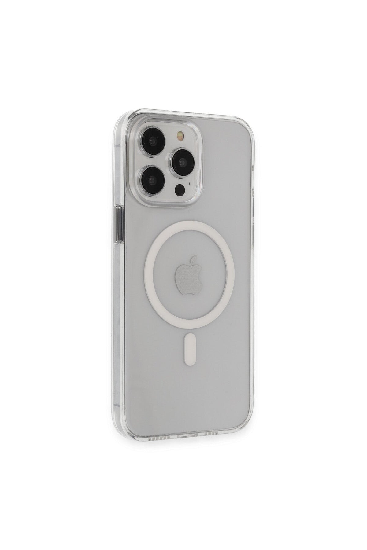 Apple iPhone 15 Pro Max Uyumlu Kılıf Tron Şeffaf Magsafe Kapak - Şeffaf