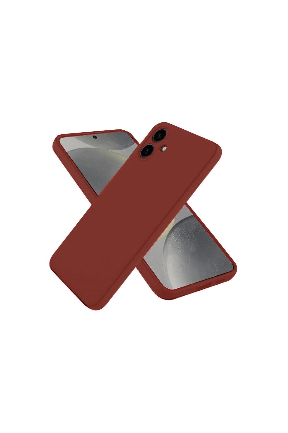 Samsung Galaxy A06 Uyumlu Kılıf First Silikon - Bordo