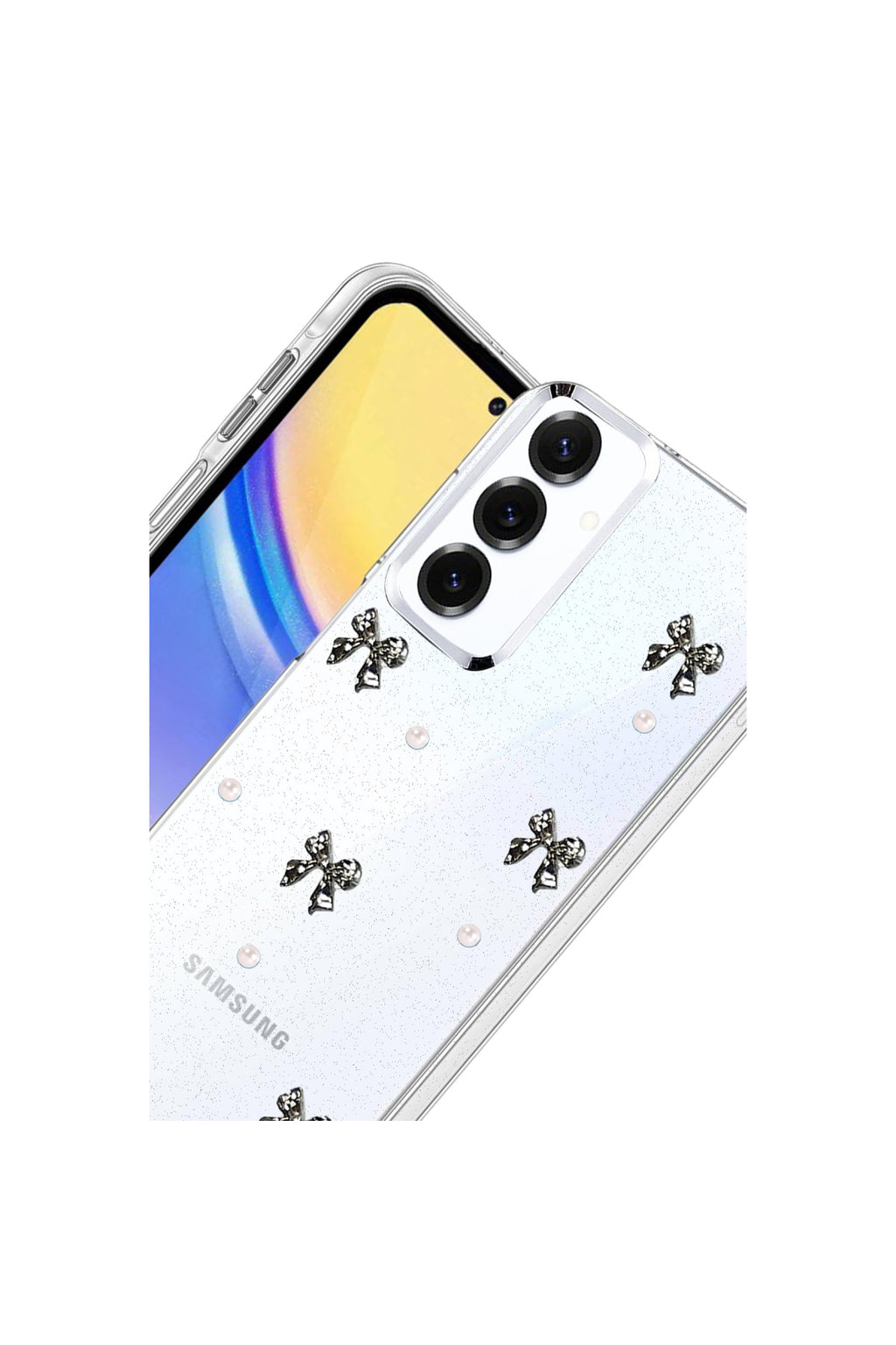 Samsung Galaxy A15 4G Uyumlu Fiyonk Desenli Kapak - Desen 8