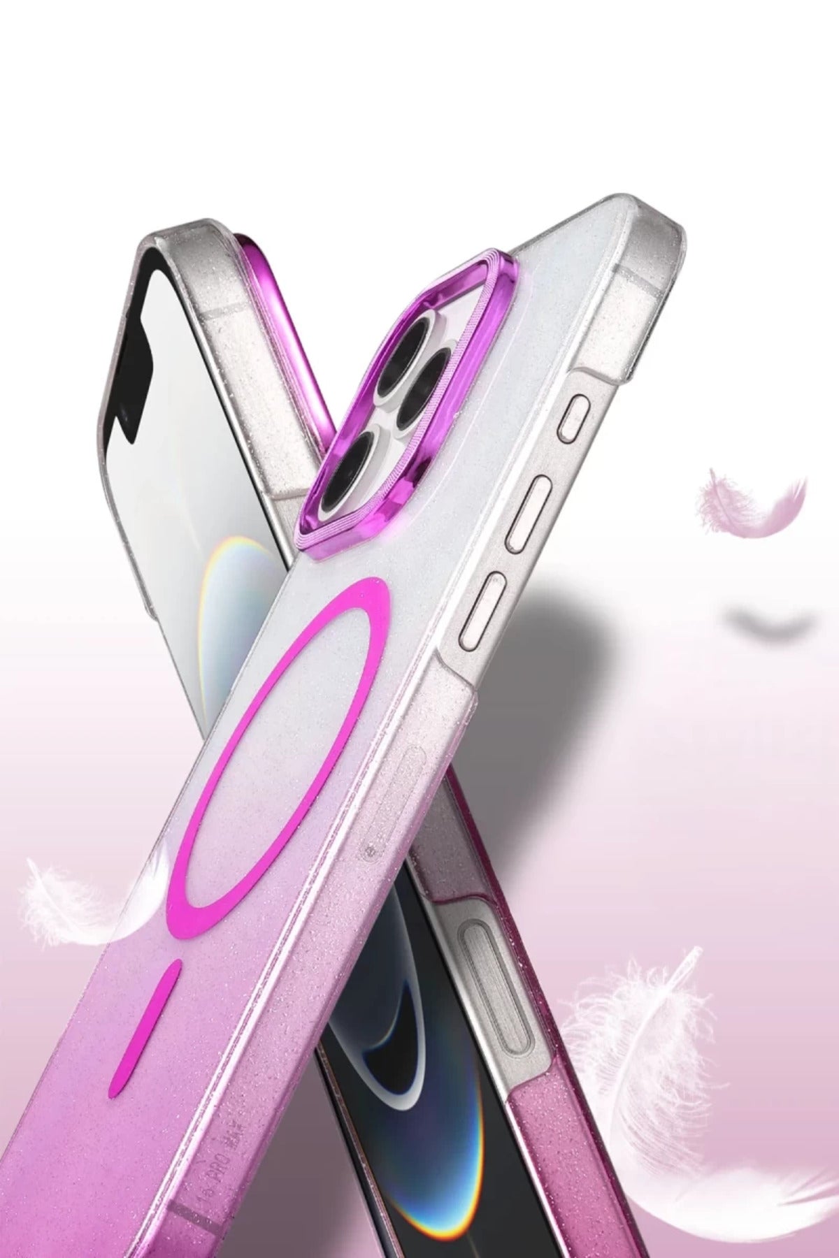Apple iPhone 16 Pro Max Uyumlu Glossy Magsafe Kapak - Siyah