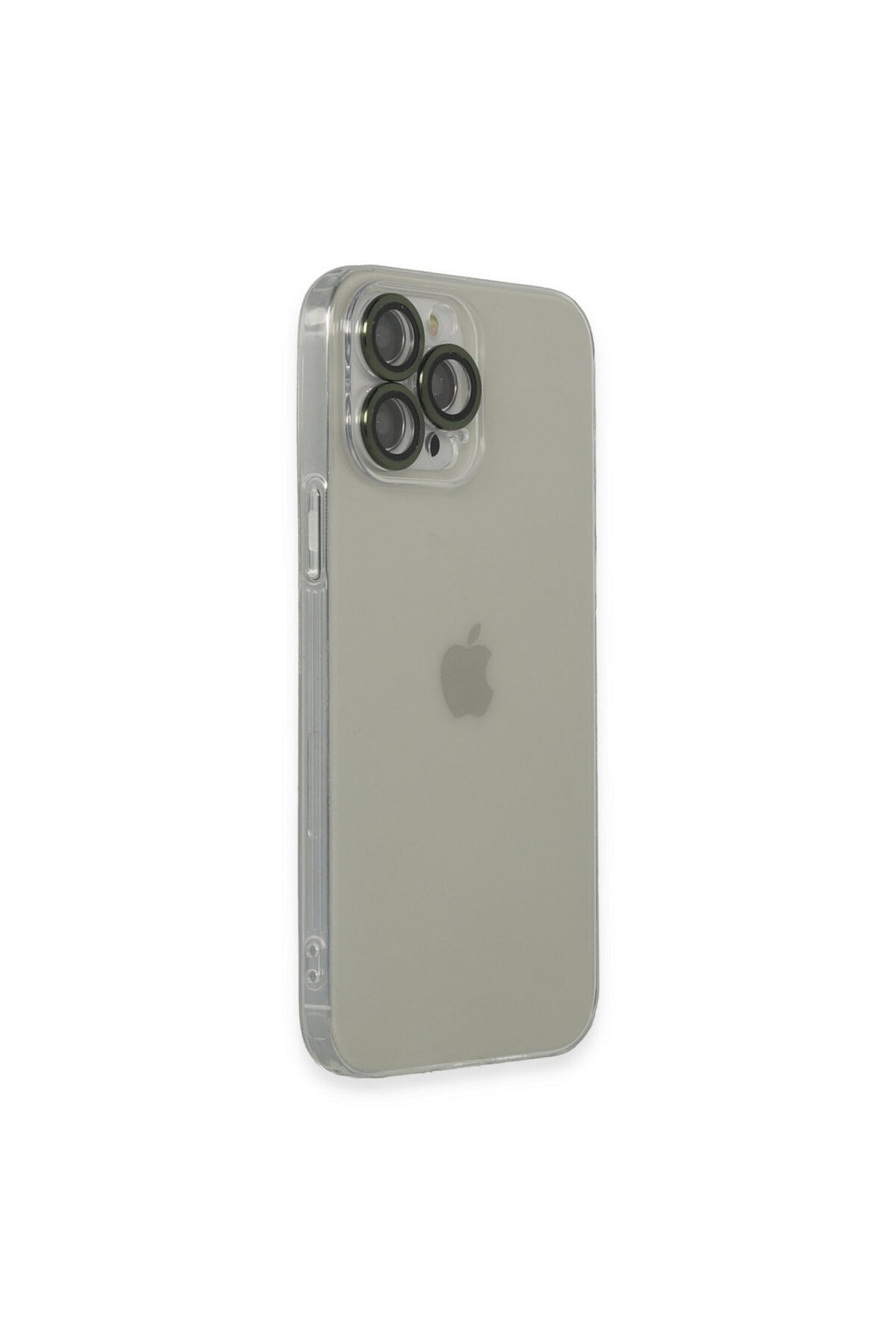 Apple iPhone 13 Pro Max Uyumlu Kılıf Luko Lens Silikon - Yeşil