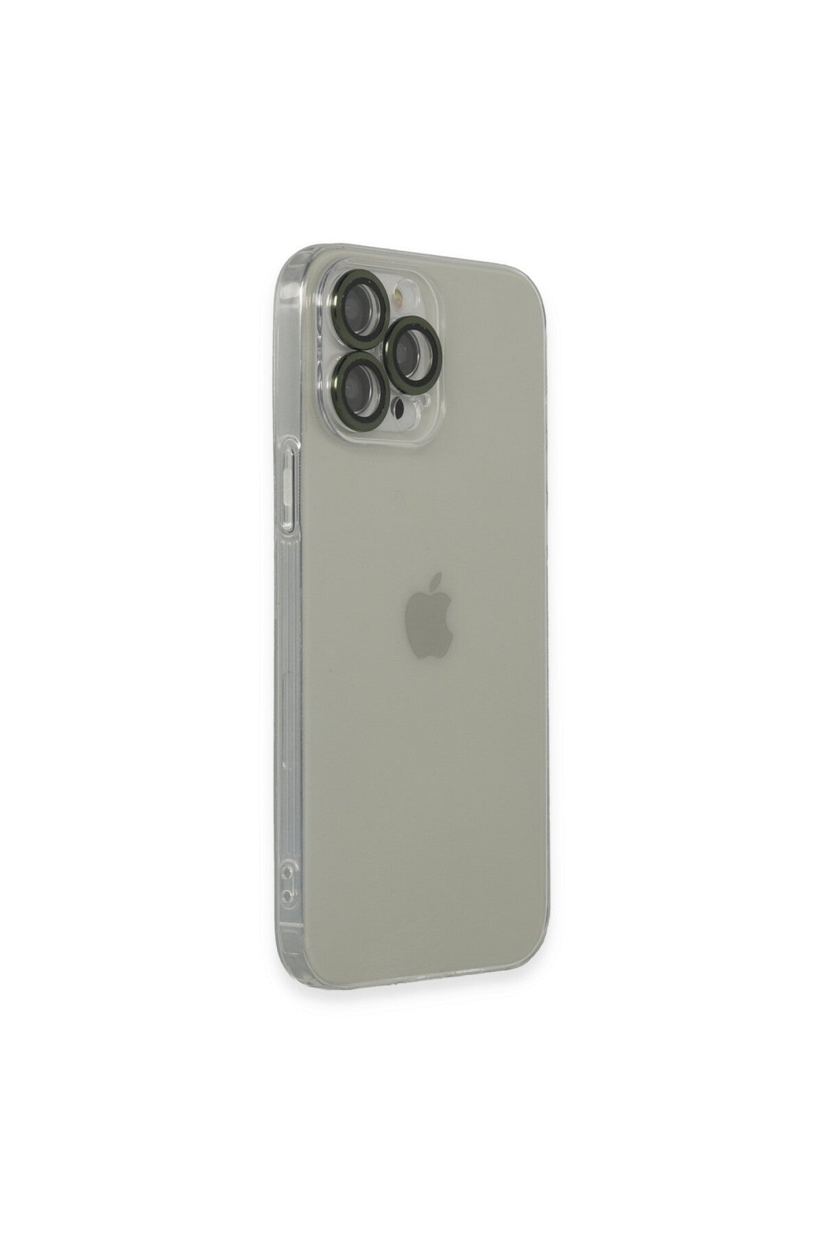 Apple iPhone 13 Pro Max Uyumlu Kılıf Luko Lens Silikon - Yeşil