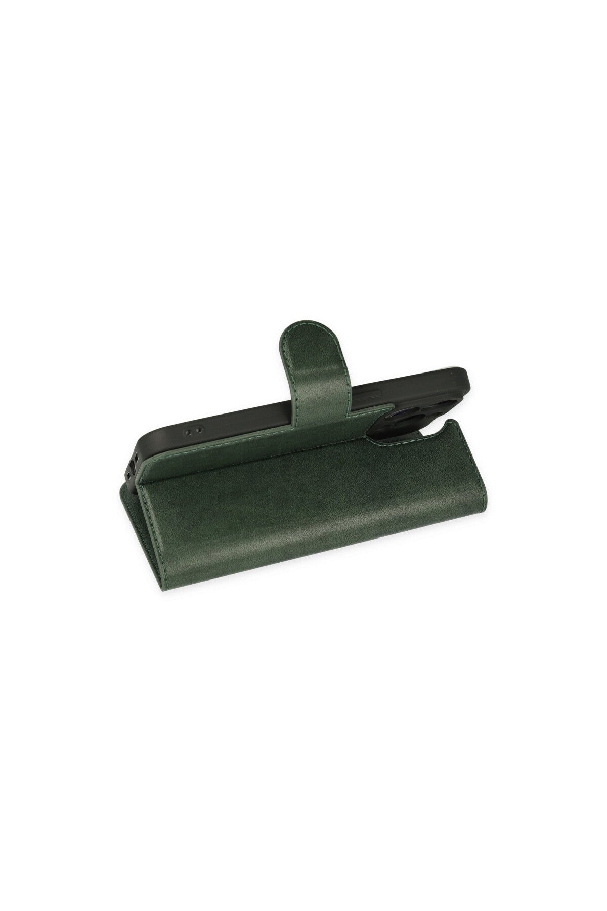Apple iPhone 14 Pro Uyumlu Kılıf Trend S Plus Kapaklı Kılıf - Yeşil
