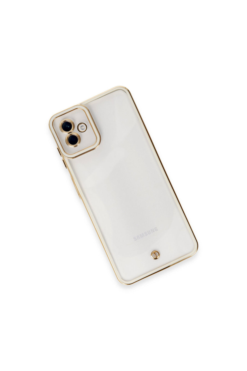Samsung Galaxy A04 Uyumlu Kılıf Liva Lens Silikon - Beyaz