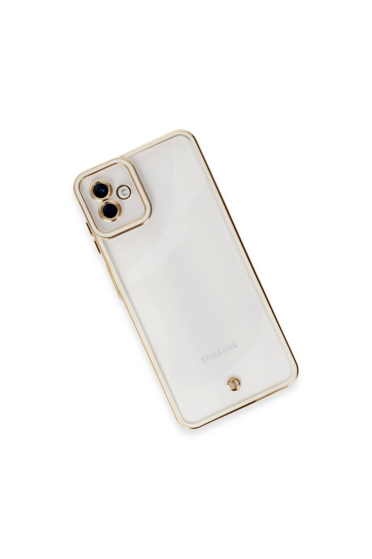 Samsung Galaxy A04 Uyumlu Kılıf Liva Lens Silikon - Beyaz