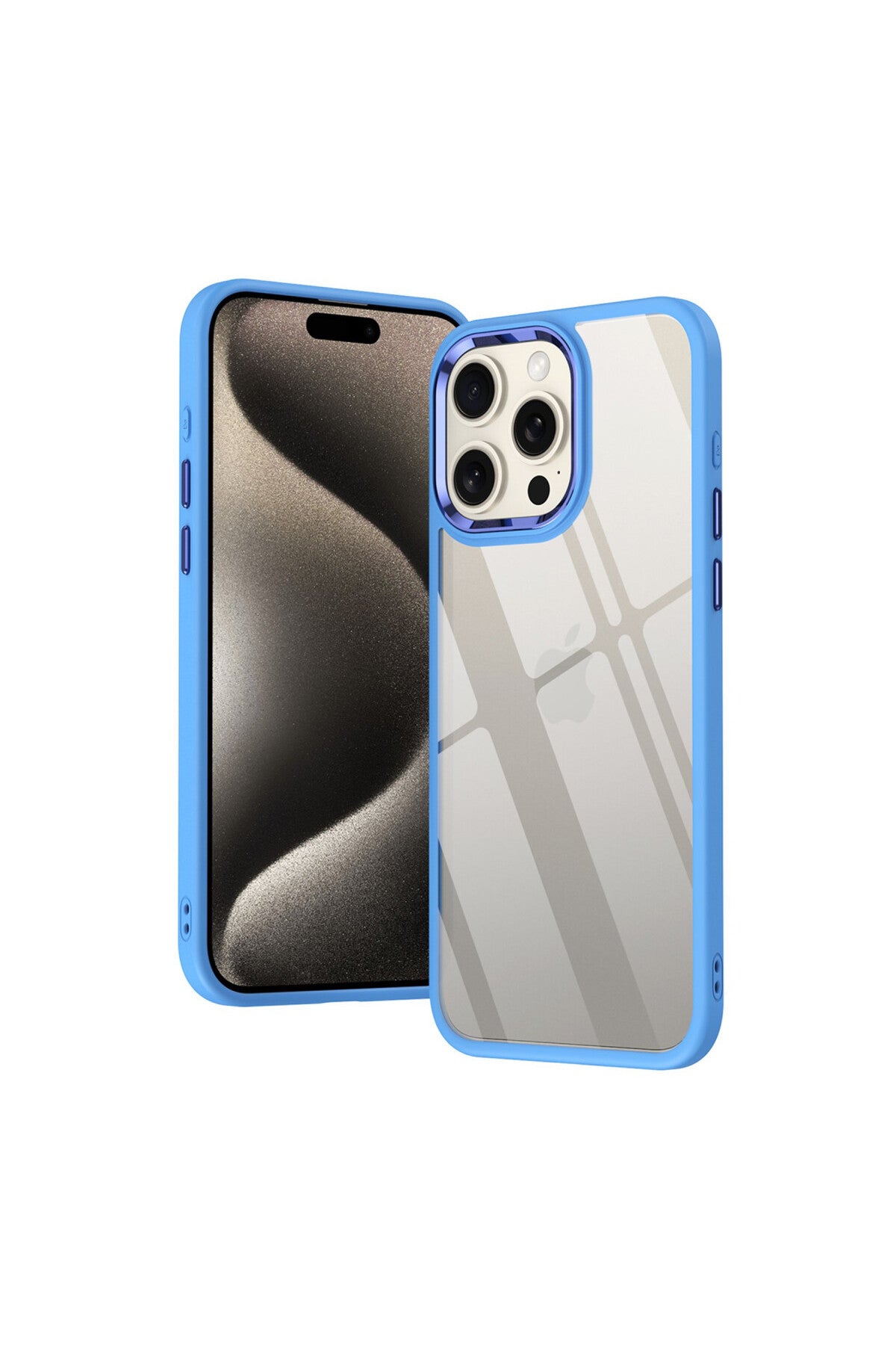 Apple iPhone 15 Pro Max Uyumlu Kılıf Power Silikon - Lila