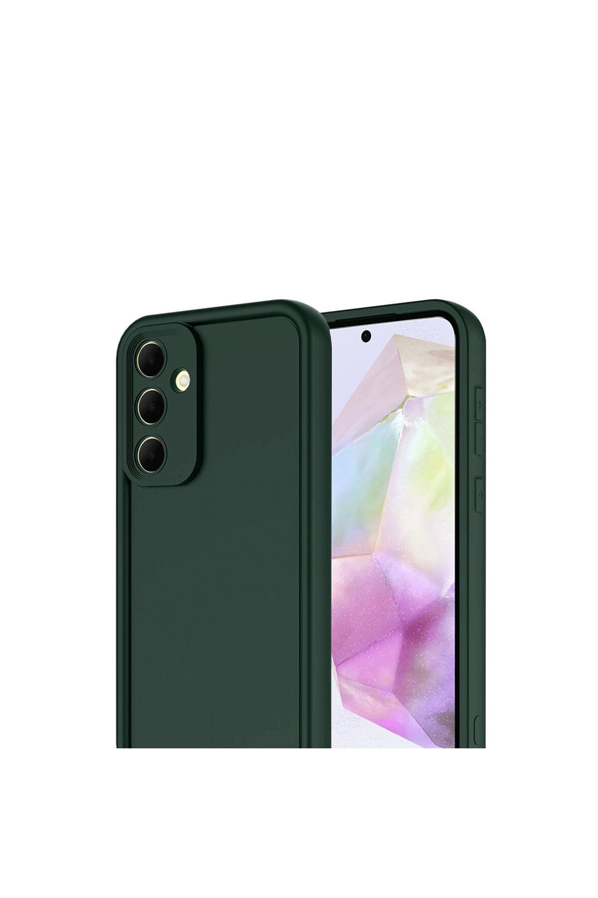 Samsung Galaxy A17 5G Uyumlu Viera Silikon - Koyu Yeşil