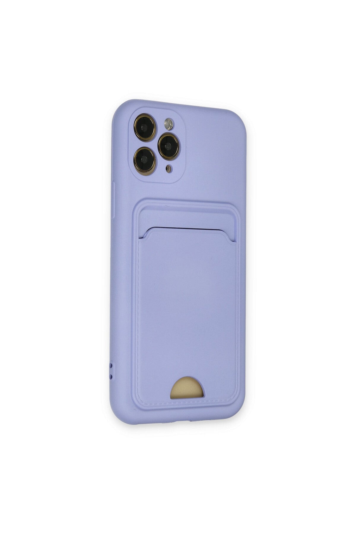 Apple iPhone 11 Pro Uyumlu Kılıf Kelvin Kartvizitli Silikon - Lila