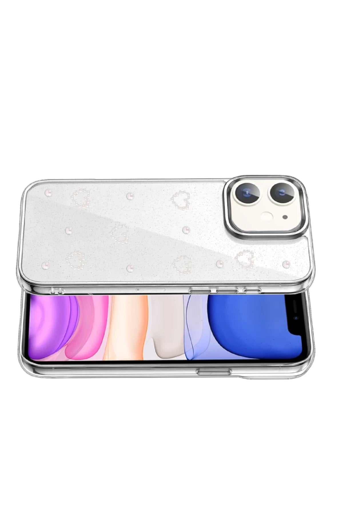 Apple iPhone 11 Uyumlu Fiyonk Desenli Kapak - Desen 10