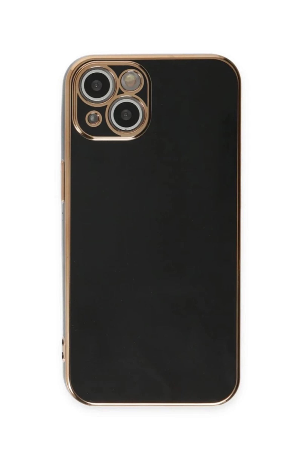 Apple iPhone 15 Uyumlu Kılıf Volet Silikon - Siyah