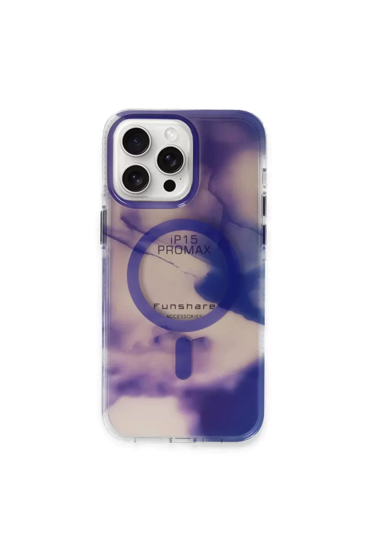 Joko Apple iPhone 15 Pro Max Uyumlu Phantom Magsafe Kapak - Mor