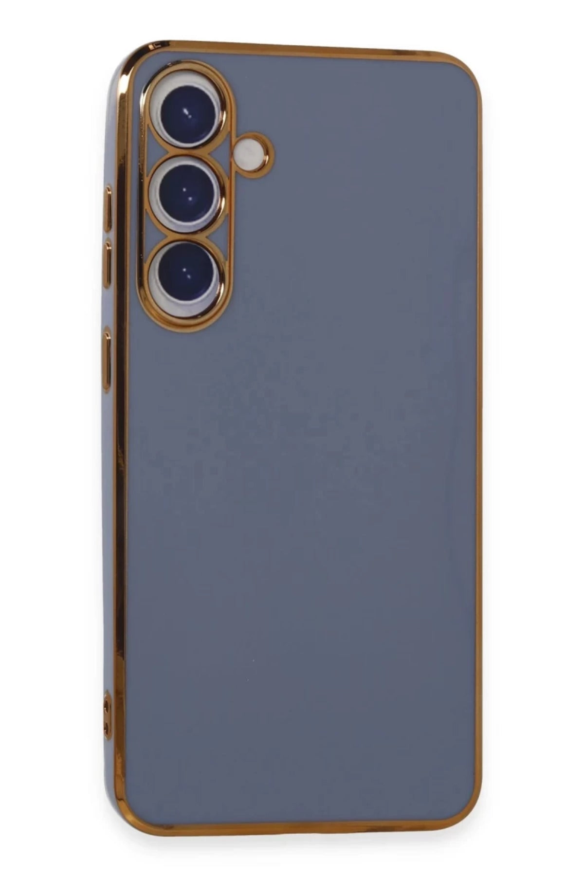 Samsung Galaxy S24 Plus Uyumlu Kılıf Volet Silikon - Mavi