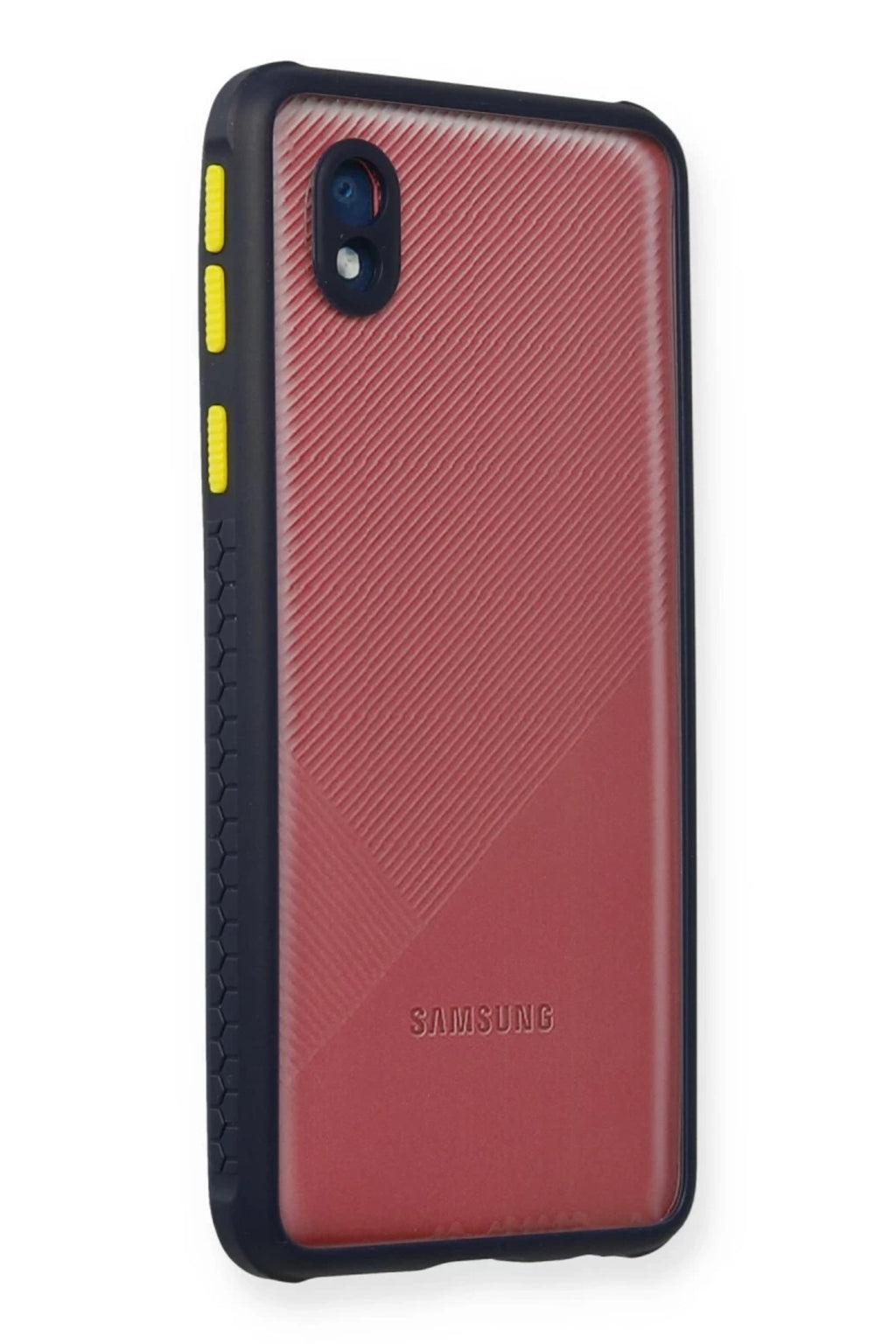 Samsung Galaxy A01 Core Uyumlu Kılıf Miami Şeffaf Silikon - Lacivert