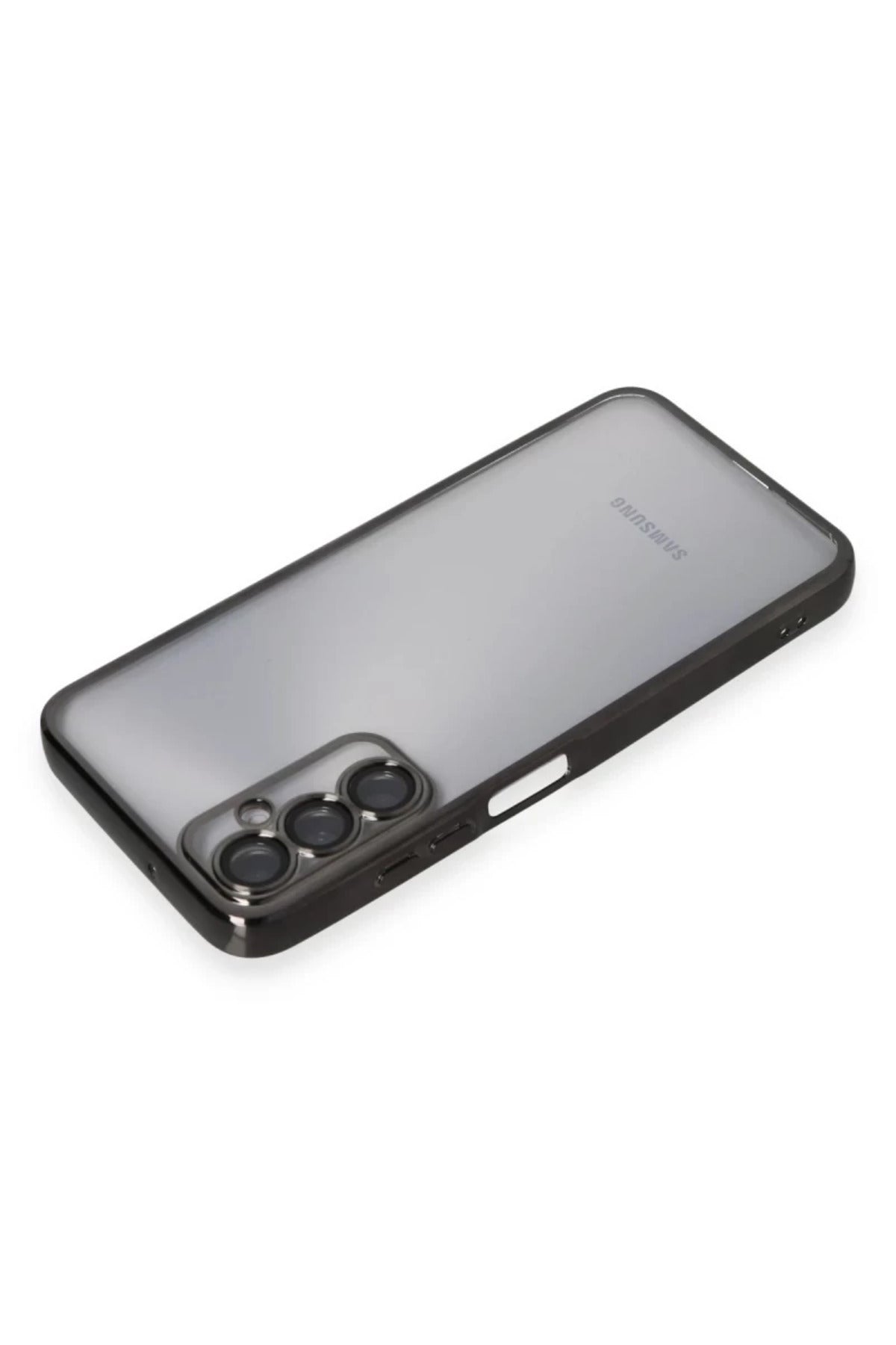 Samsung Galaxy A05S Uyumlu Kılıf Lensli Silikon - Siyah