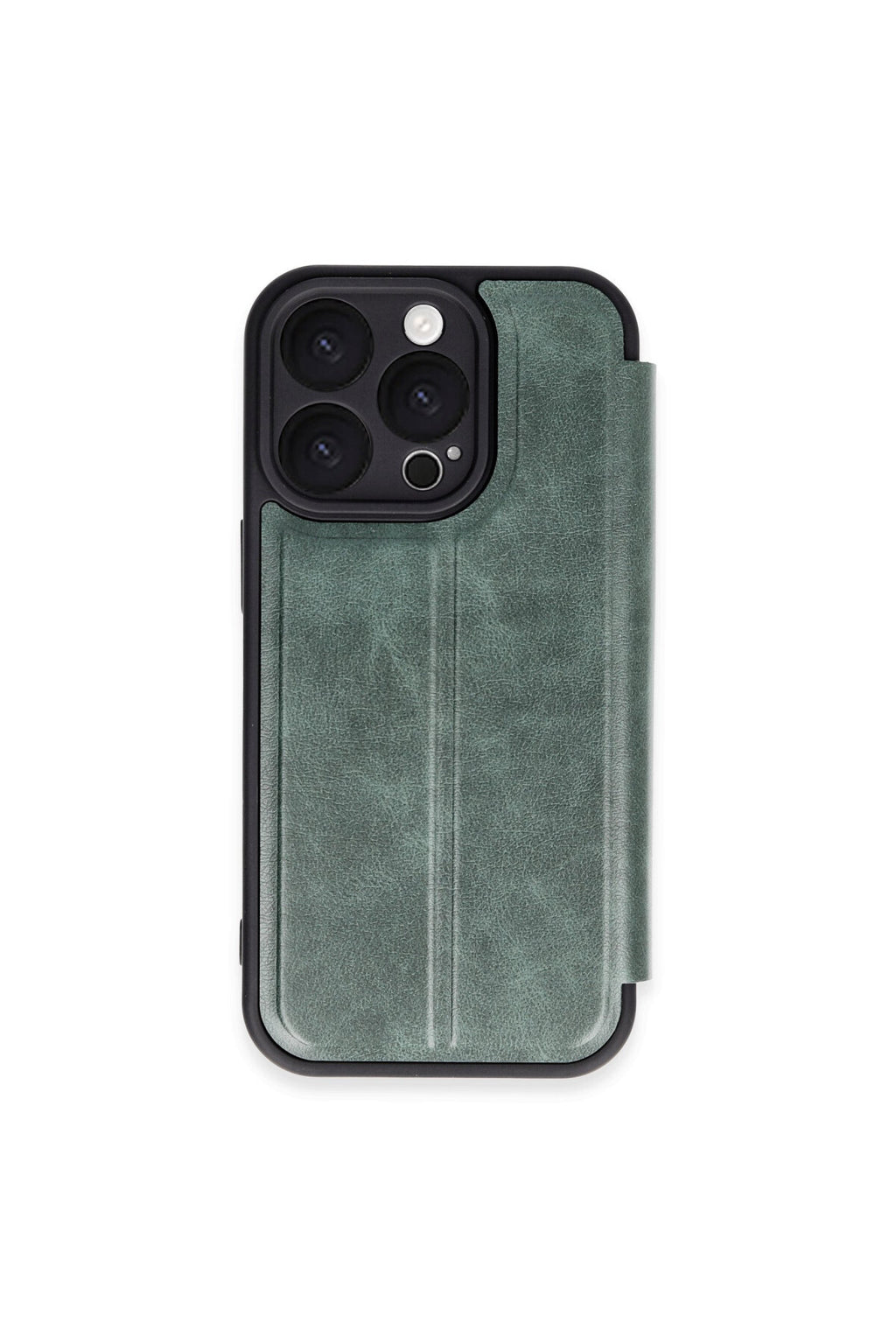 Apple iPhone 16 Pro Uyumlu Kılıf Flip Cover - Koyu Yeşil