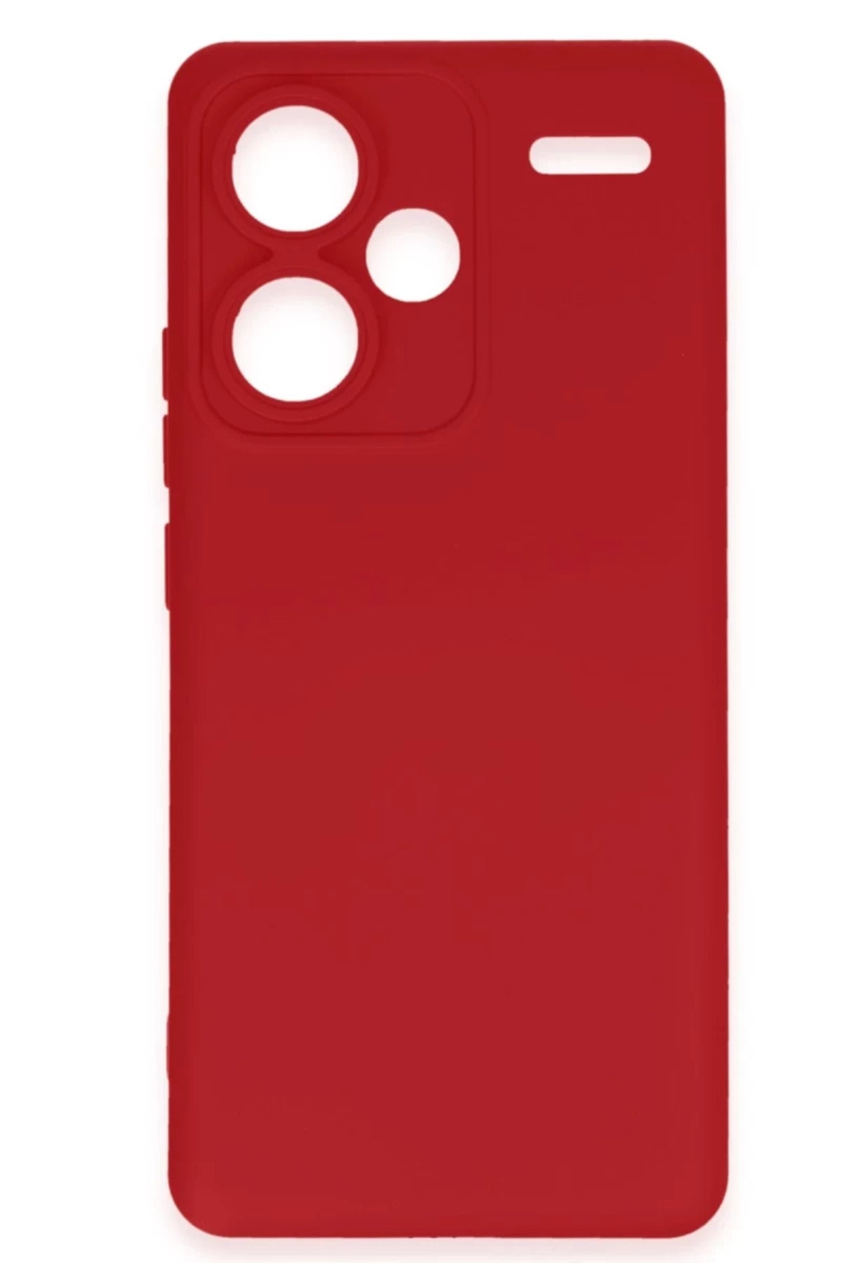Xiaomi Redmi Note 13 Pro Plus Uyumlu Kılıf Nano içi Kadife Silikon - Kırmızı