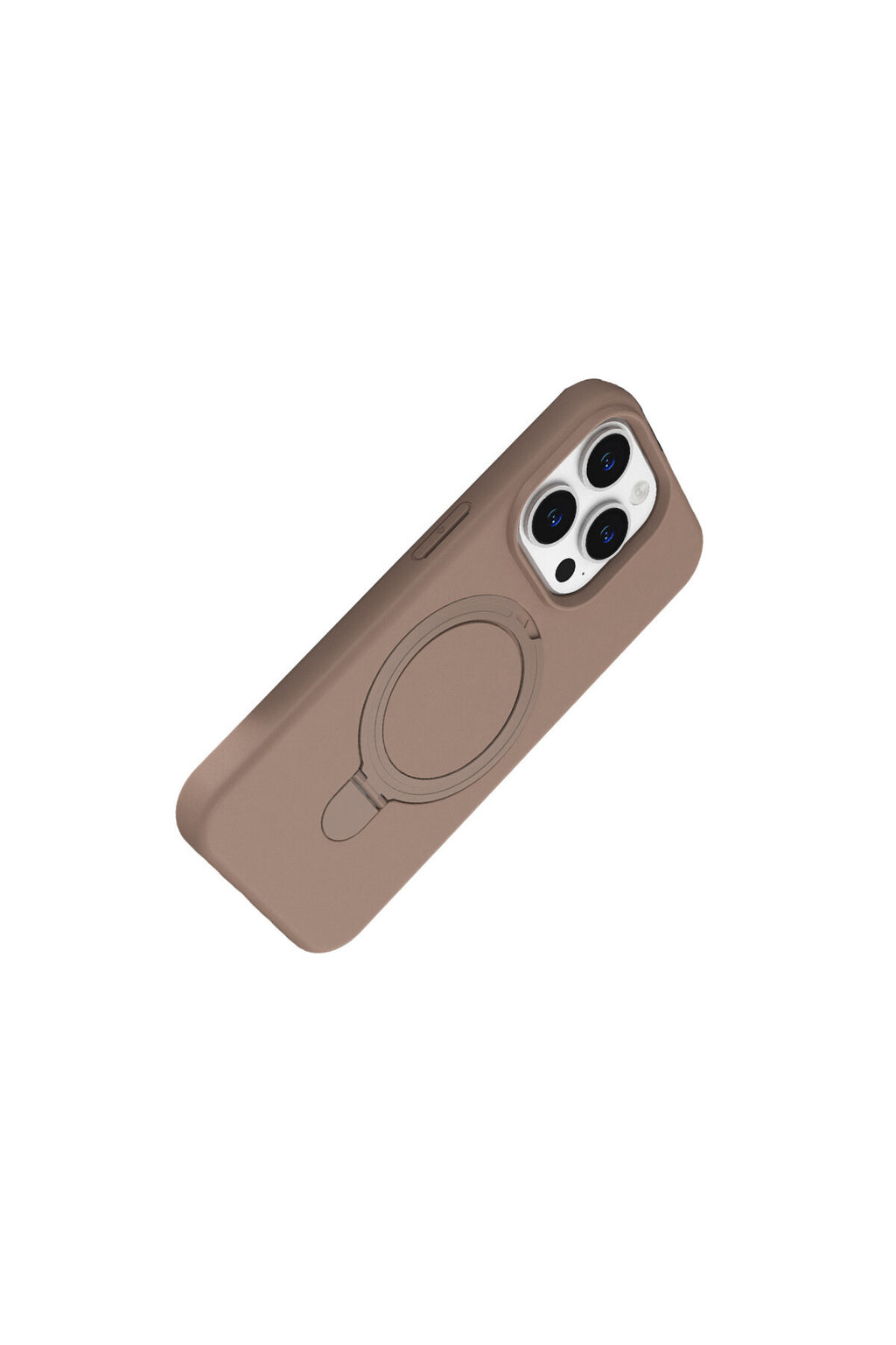 Apple iPhone 15 Pro Max Uyumlu Regal Magsafe Standlı Kapak - Çöl Titanyum