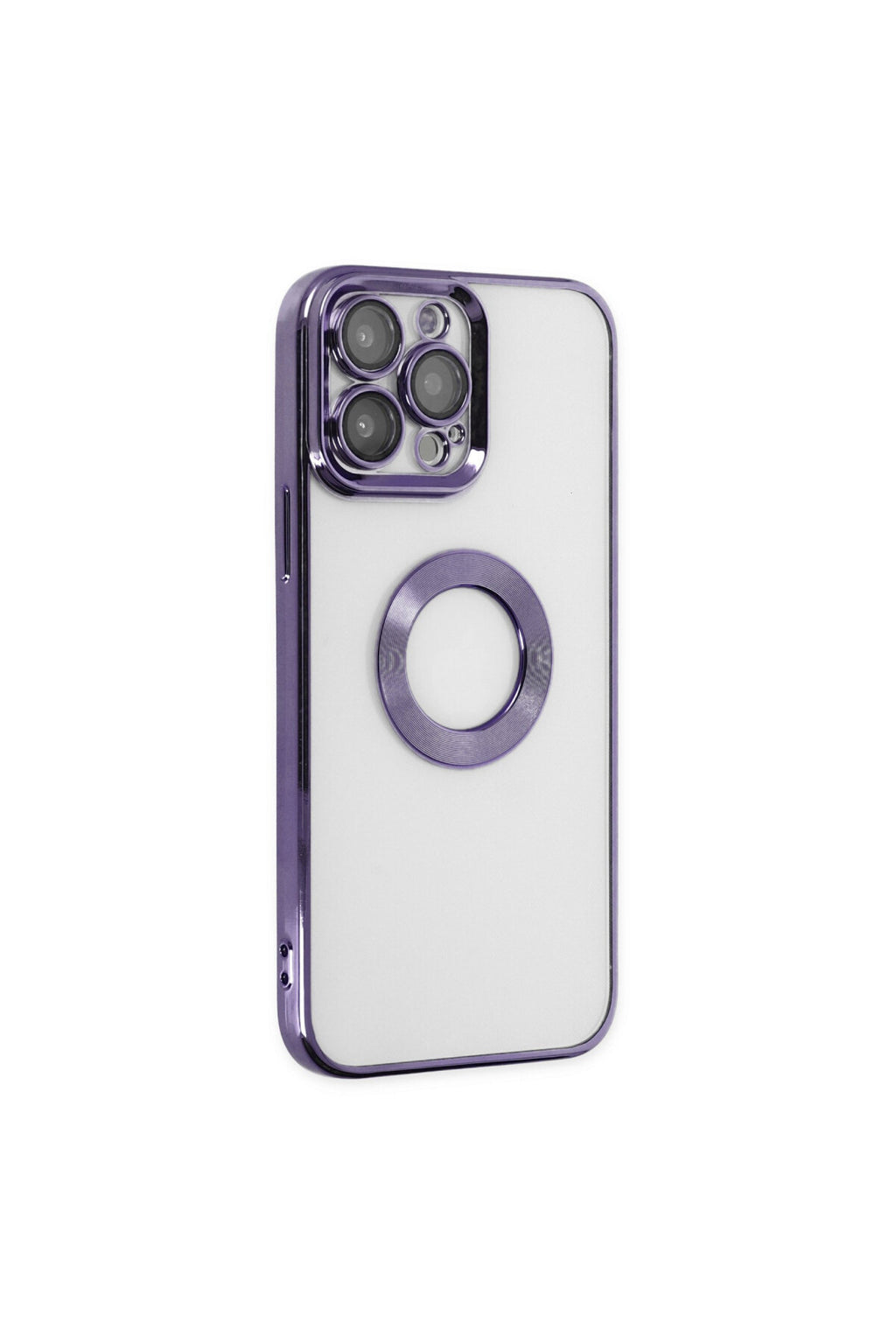 Apple iPhone 14 Pro Max Uyumlu Kılıf Slot Silikon - Mor