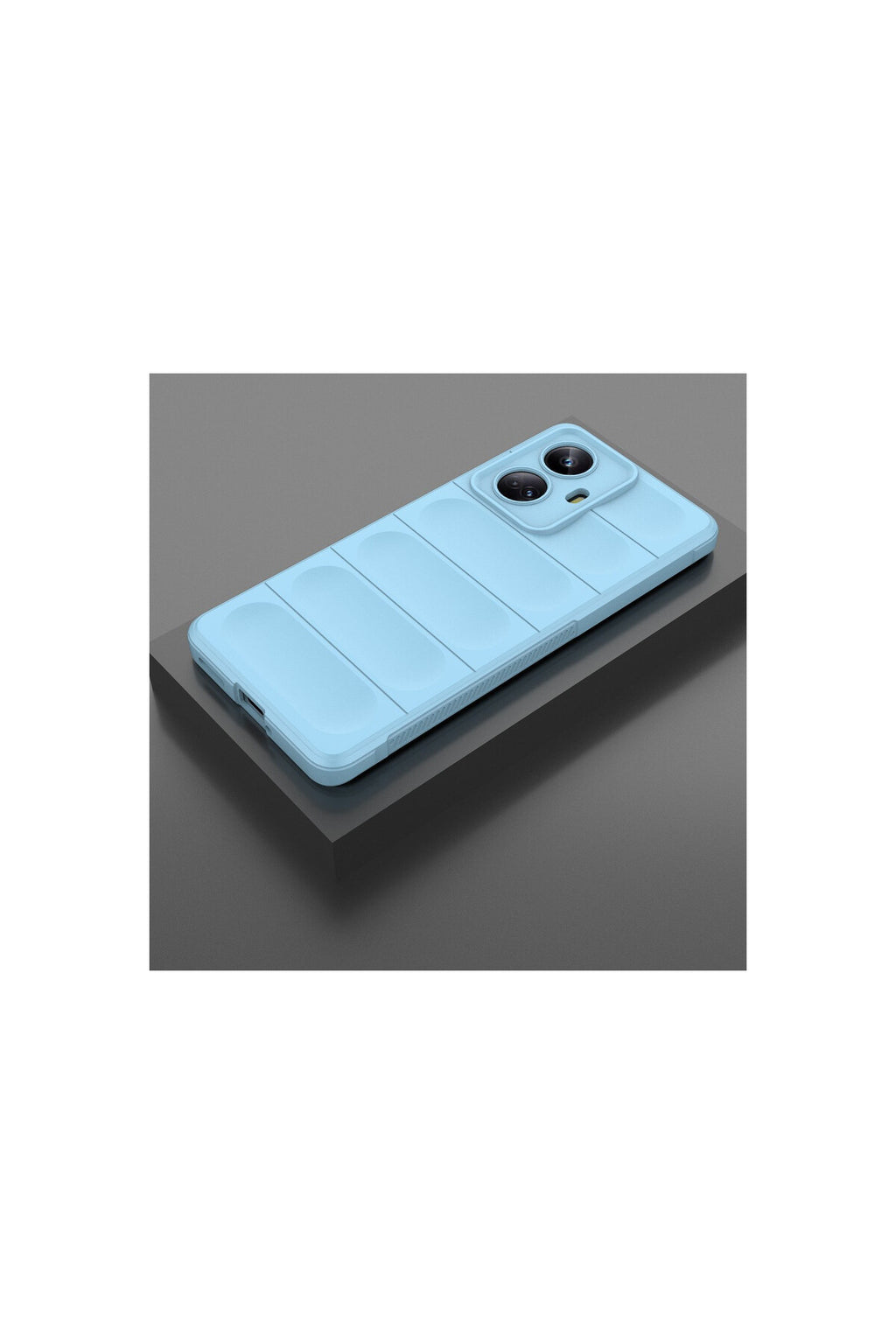 Realme 10 Pro 5G Uyumlu Kılıf Optimum Silikon - Sky Blue