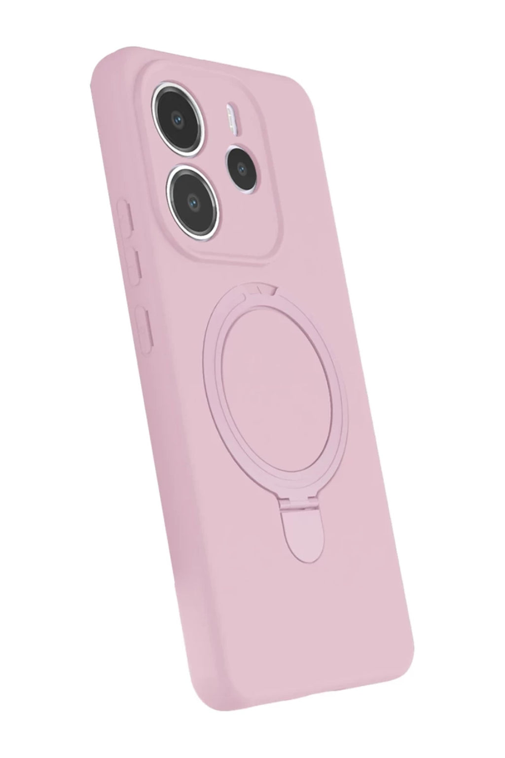 Xiaomi Redmi Note 14 4G Uyumlu Regal Magsafe Standlı Kapak - Açık Pembe