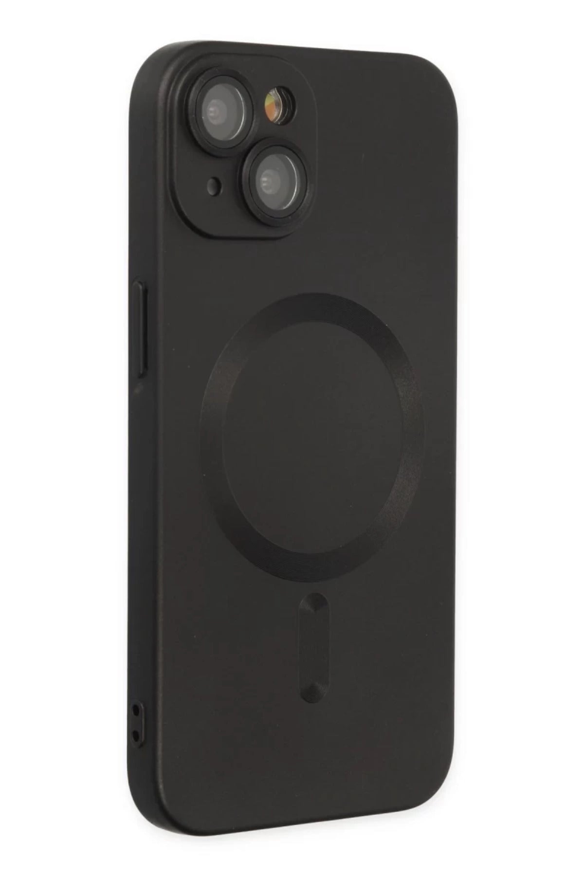 Apple iPhone 14 Plus Uyumlu Kılıf Moshi Lens Magneticsafe Silikon - Siyah