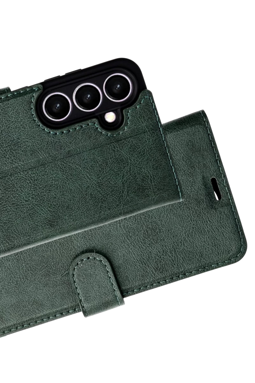 Samsung Galaxy A37 5G Uyumlu Trend S Plus Kapaklı Kılıf - Yeşil